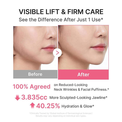 PDRN Collagen Gua Sha Neck Wrinkle Cream with Volufiline 5%