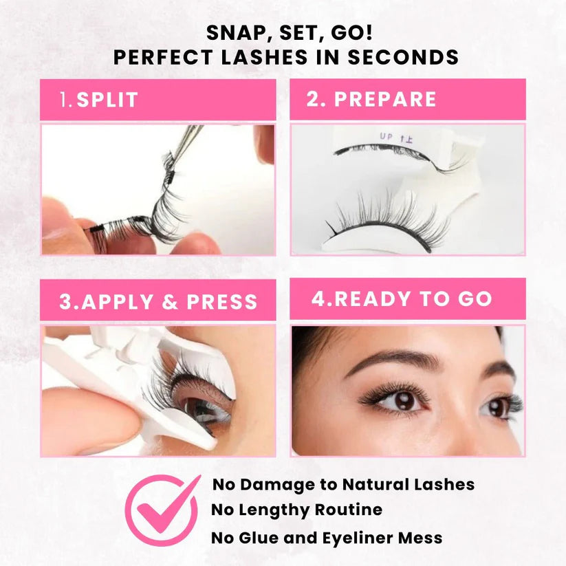 Reusable Magnetic Eyelashes - One Year, One Set!