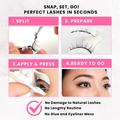 Reusable Magnetic Eyelashes - One Year, One Set!